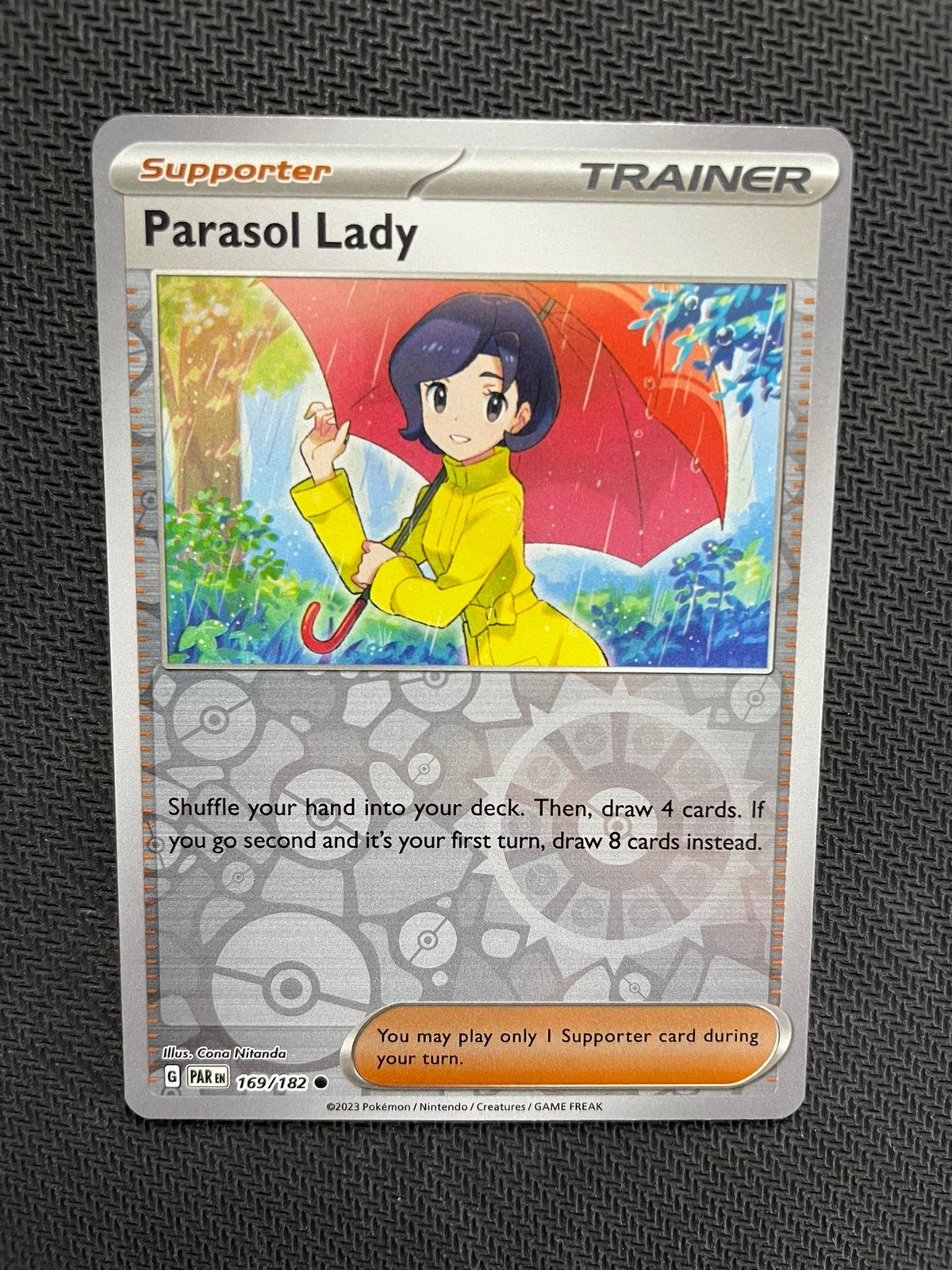 Parasol Lady 169/182 Reverse Holo Paradox Rift Packfresh