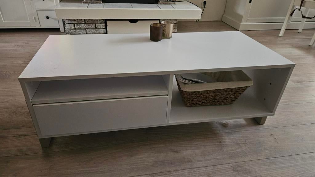 Salontafel wit, Ophalen, Gebruikt, 50 tot 100 cm, Minder dan 100 cm