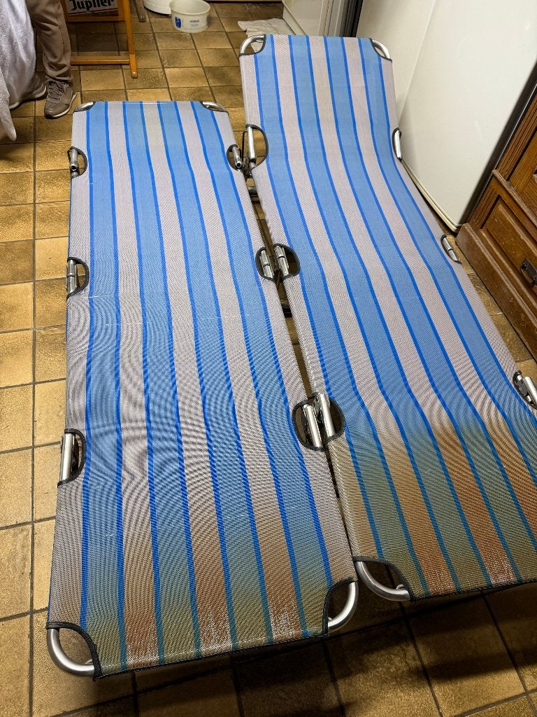 strand bedjes, Ophalen, Gebruikt, Campingstoel