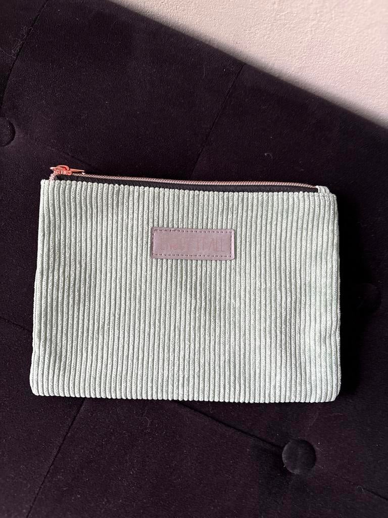 Groen rib etui / make-up tasje, Minder dan 40 cm, Groen, Nieuw, Minder dan 35 cm