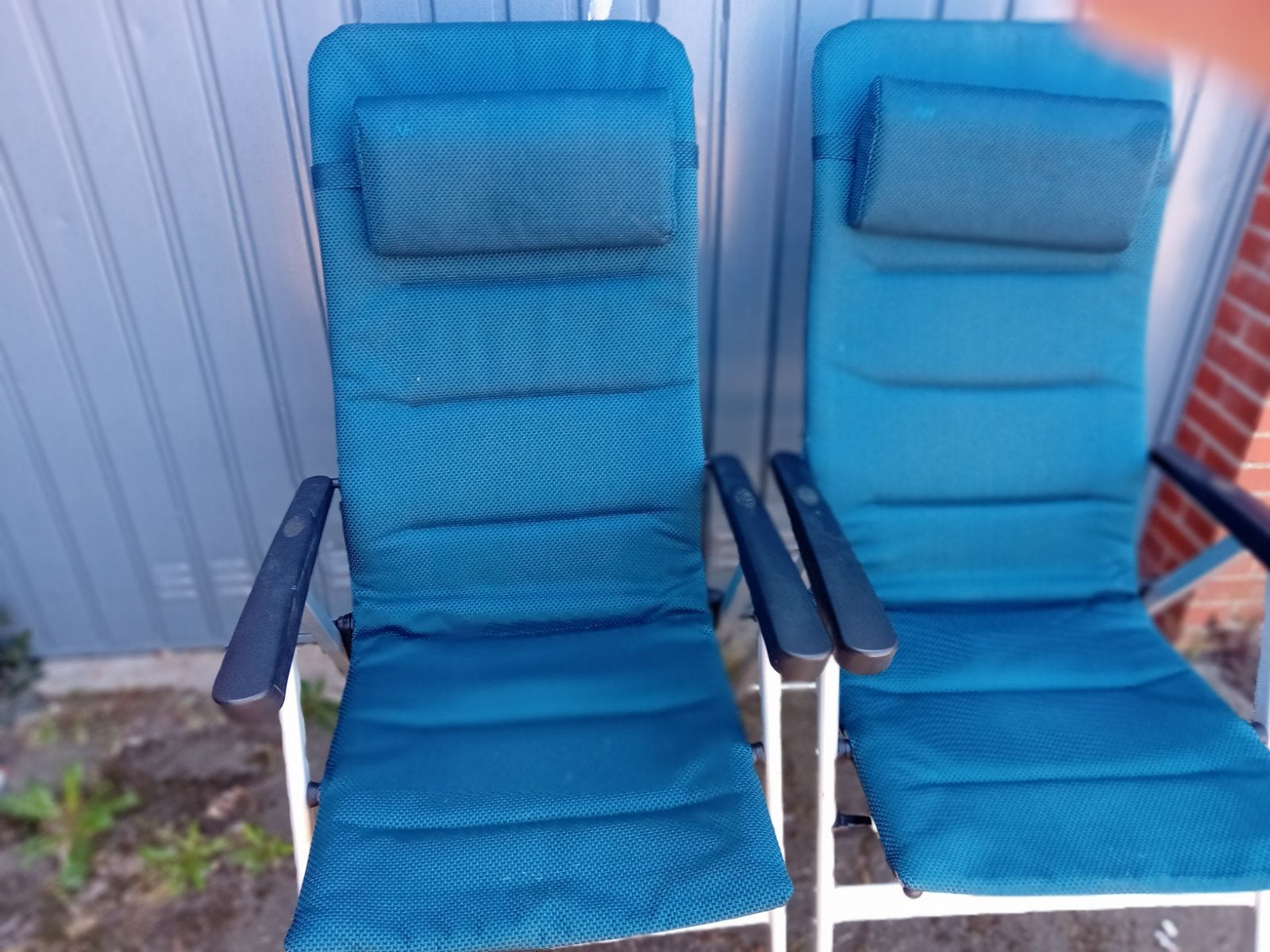 2x Comfortabele Campingstoelen, Caravans en Kamperen, Kampeermeubelen, Gebruikt, Campingstoel, Ophalen
