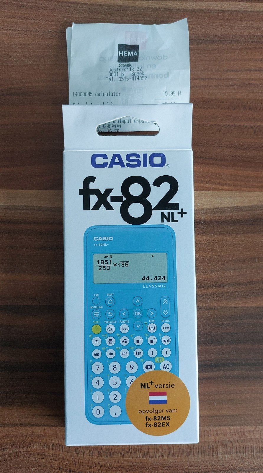 Casio fx 82 rekenmachine Nederlandstalig, Diversen, Ophalen of Verzenden, Grafische rekenmachine, Nieuw
