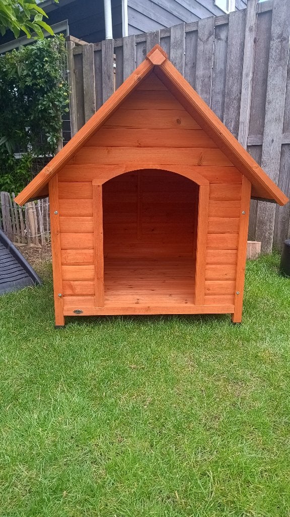 Trixie Natura Cottage Hondenhok Met Zadeldak, Dieren en Toebehoren, Hondenhokken, Ophalen, Gebruikt, 65 tot 100 cm, Hondenhok