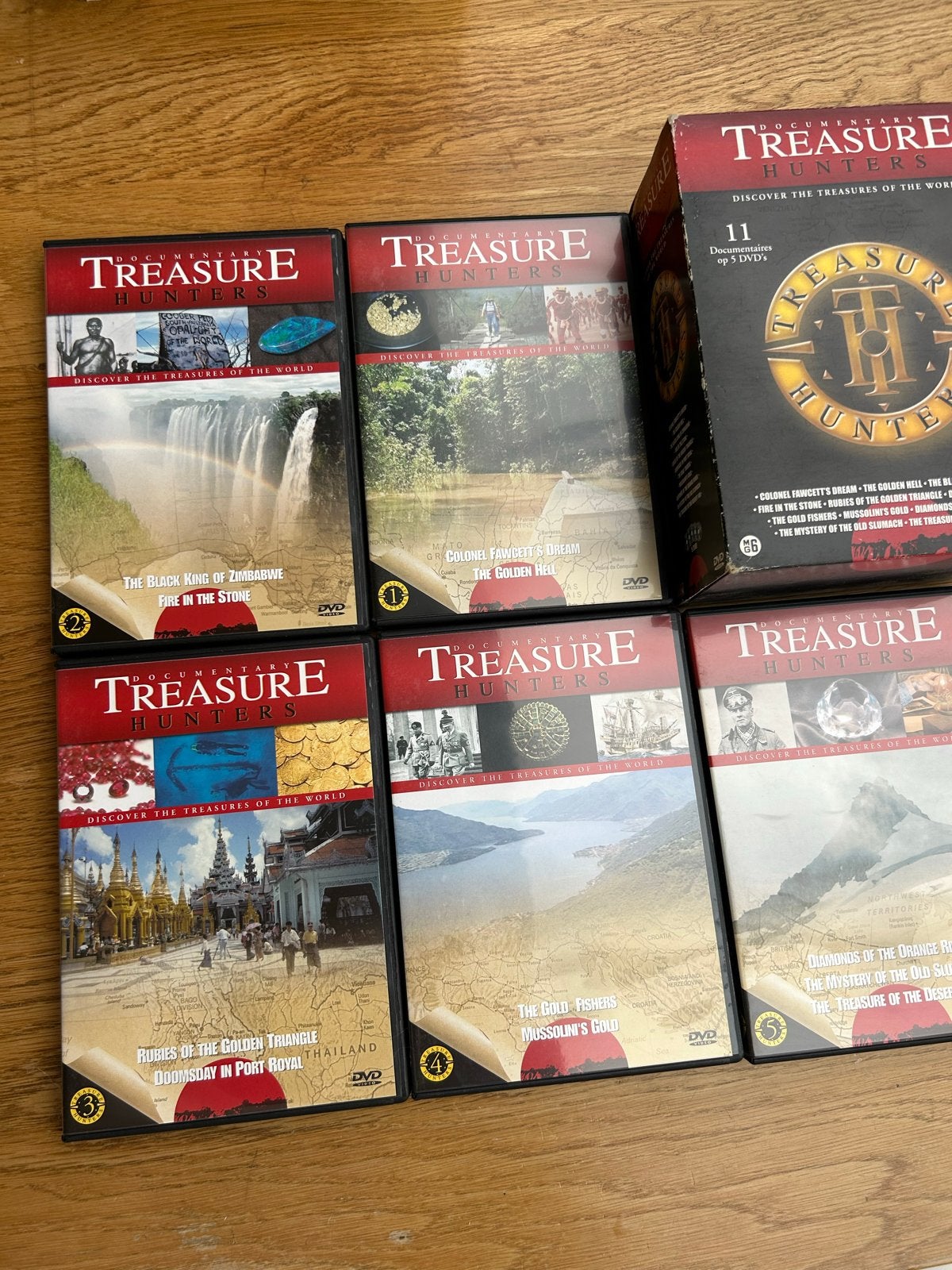 5 Documentaires: Treasure Hunters - Ontdek Schatten Wereld, Engels, Alle leeftijden, Nederlands, Ophalen of Verzenden