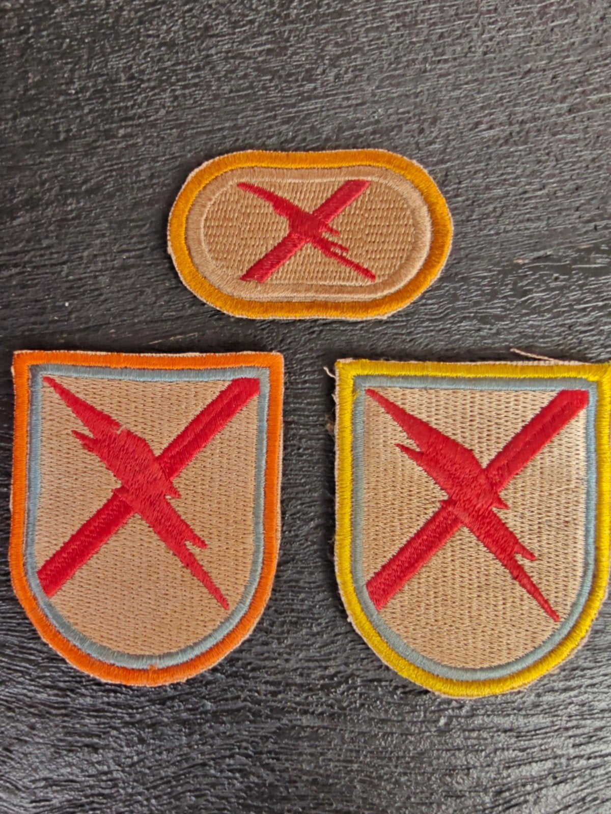 131st Cavalry 1st Squadron C Company US Army Flash Patch en, Ophalen of Verzenden, Landmacht, Amerika, Embleem of Badge
