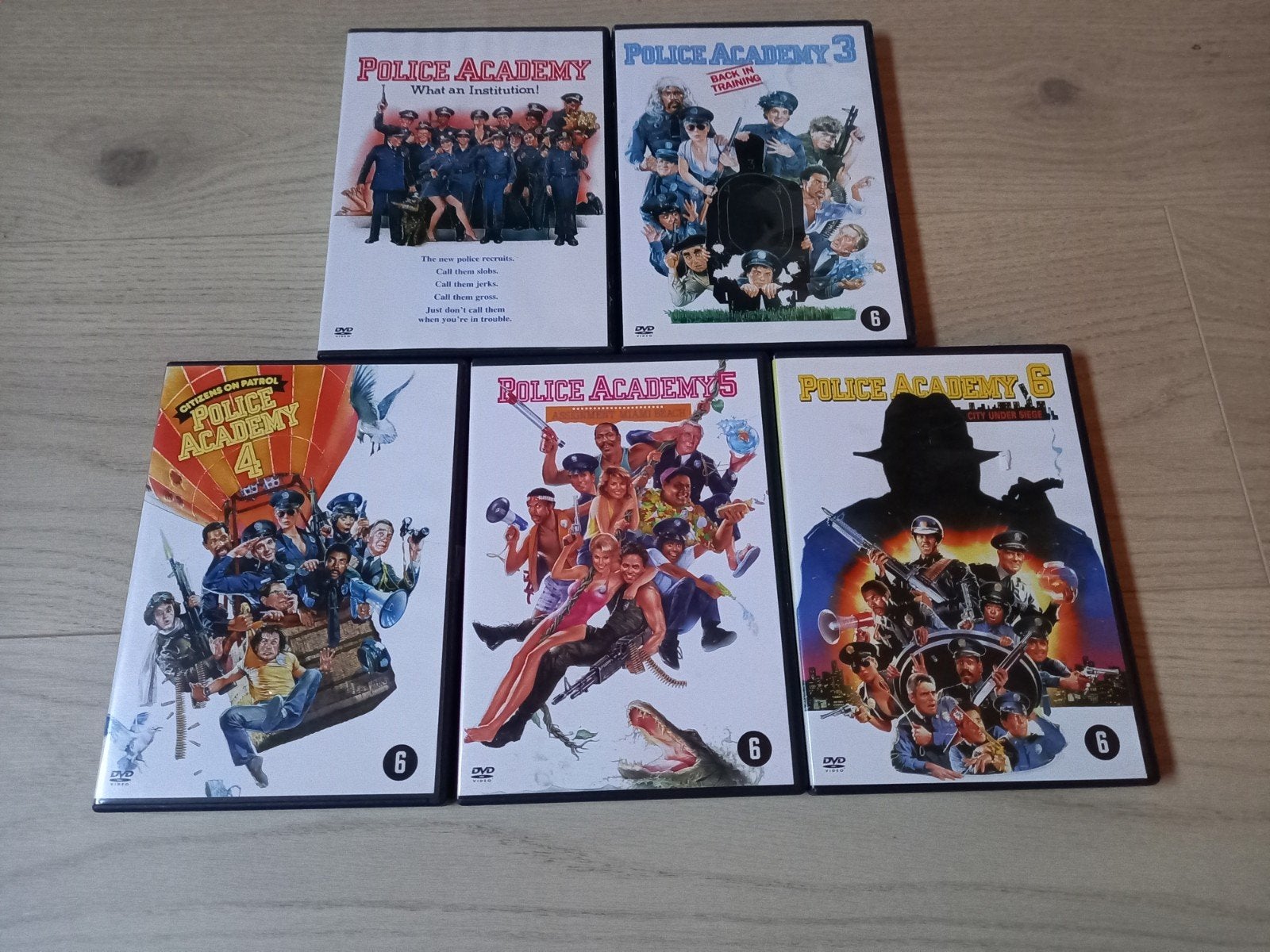 Police Academy films origineel, Vanaf 16 jaar, Ophalen of Verzenden, Zo goed als nieuw, Actiekomedie