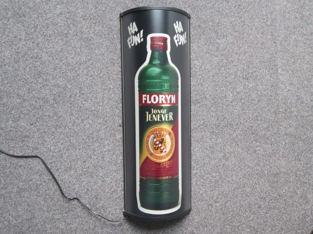 FLORIJN JENEVER LICHTRECLAME, Ophalen, Zo goed als nieuw, Lichtbak of (neon) lamp
