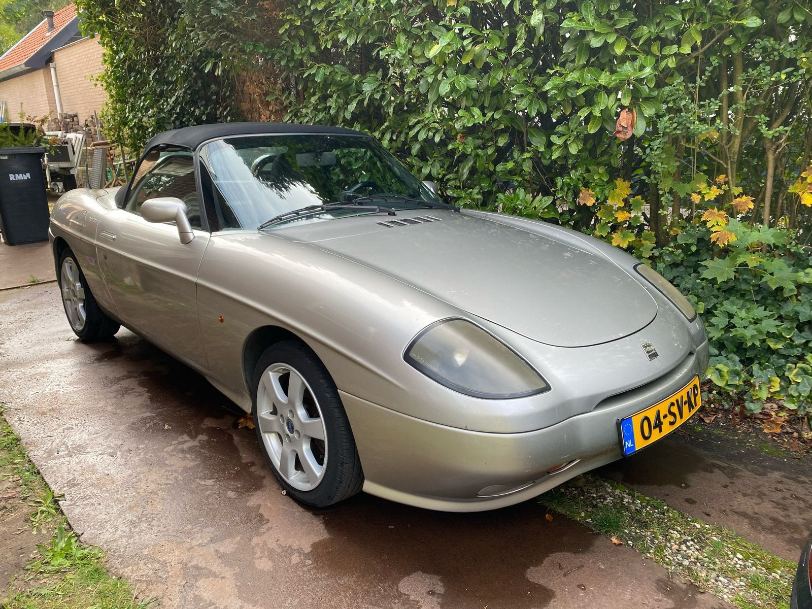 Fiat Barchetta 183 1996 Grijs, Auto's, Fiat, Stof, 40 €/maand, Zwart, Cabriolet