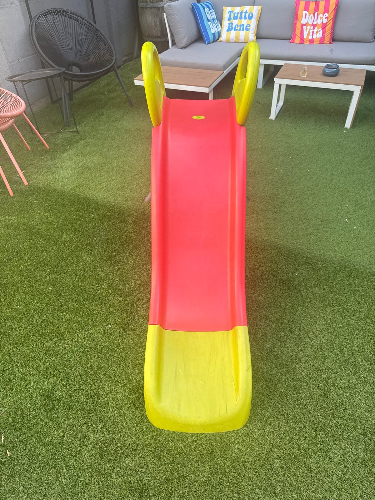 Smoby Glijbaan - Rood/Geel Kinderglijbaan voor Buiten, Kinderen en Baby's, Ophalen, Gebruikt, Glijbaan