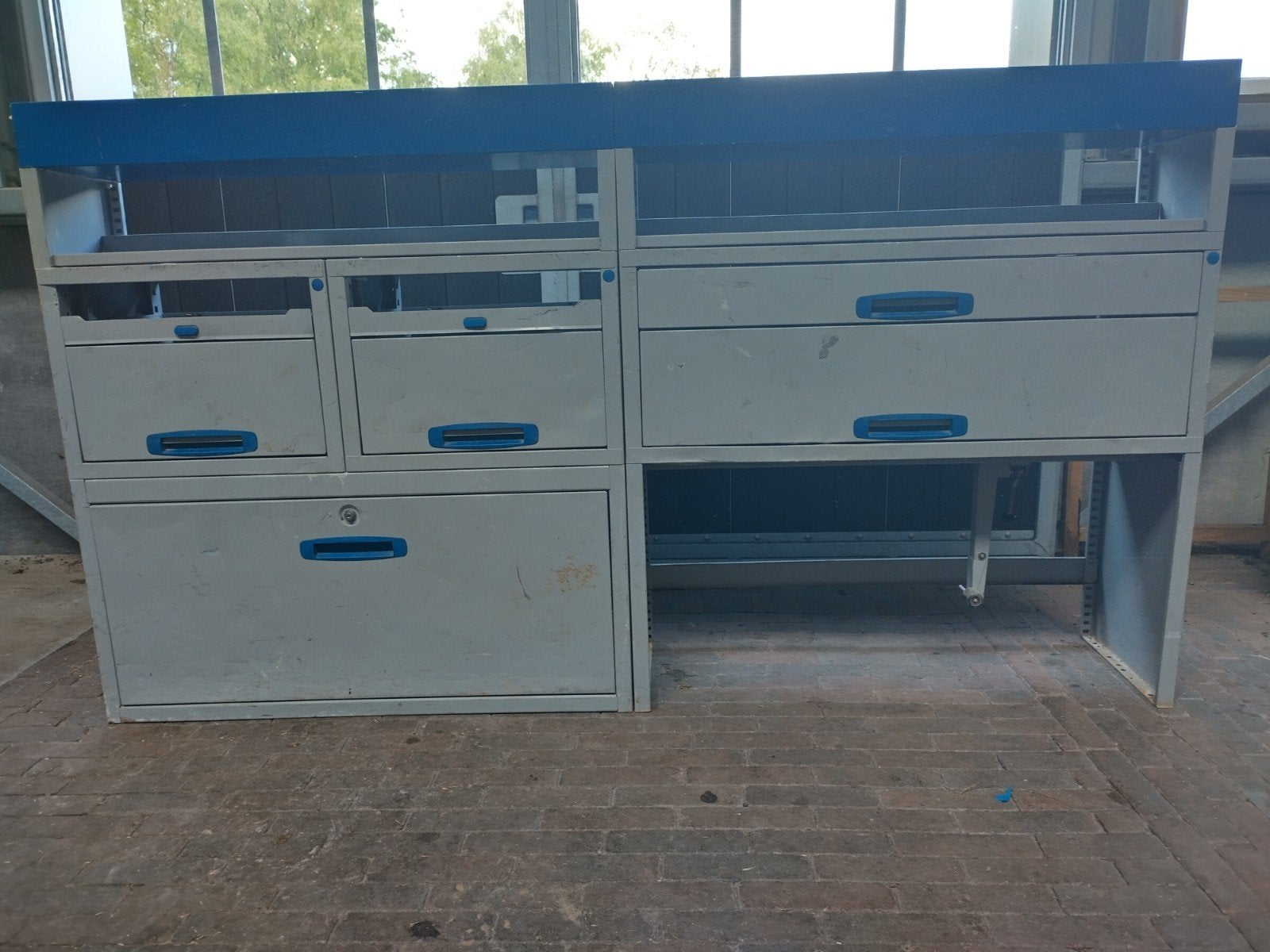 Sortimo ladenkast schappen koffer rails bedrijfswagen kast, Ophalen