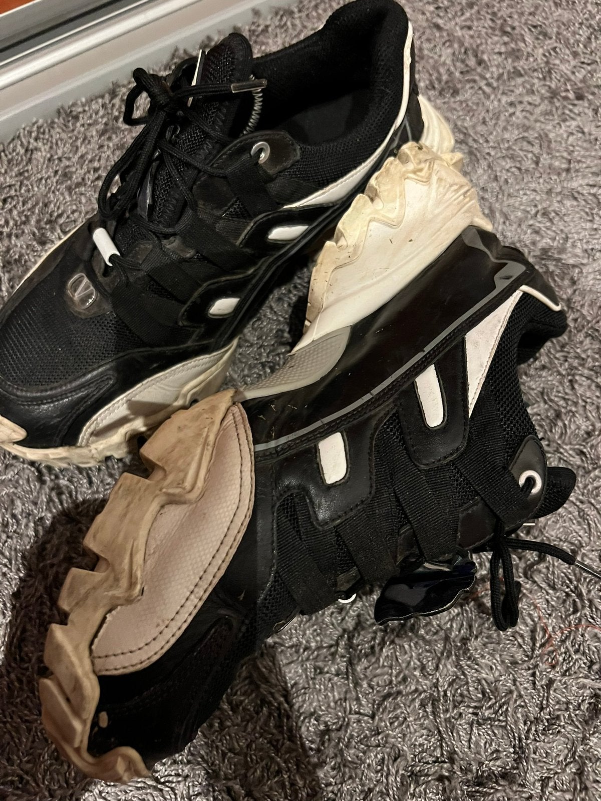 Valentino Undercover Jun Takahashi Sneakers Zwart Leer 41, G, Valentino, Zwart, G