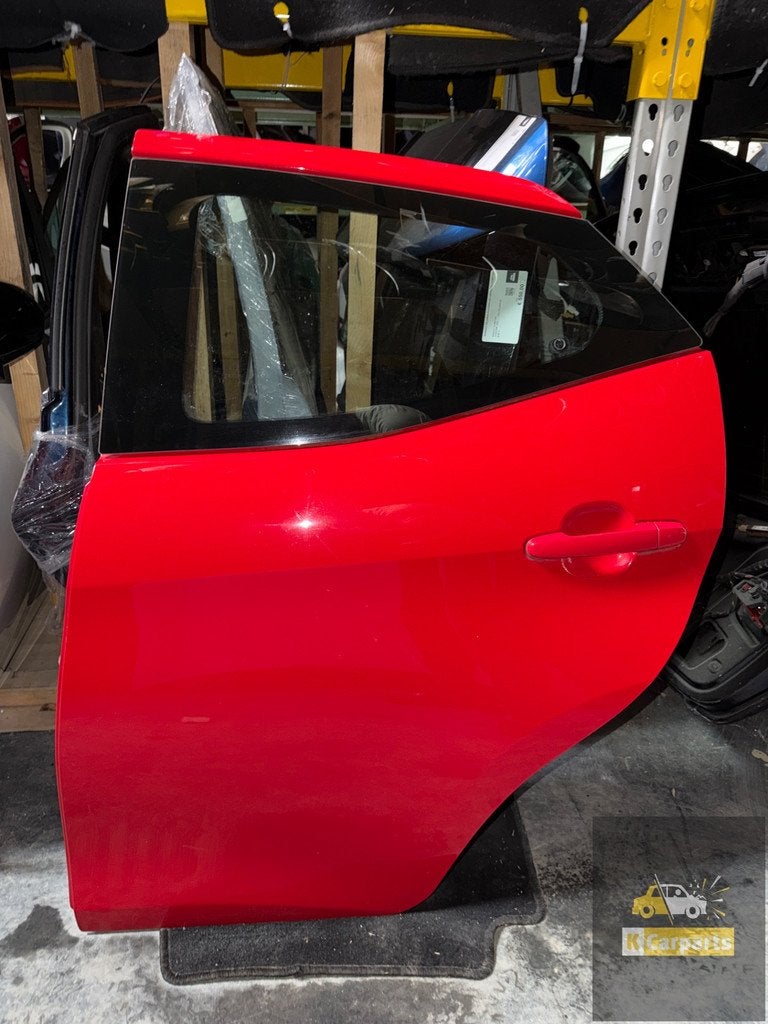 Links achter portier Toyota Aygo 3po rood origineel deur
