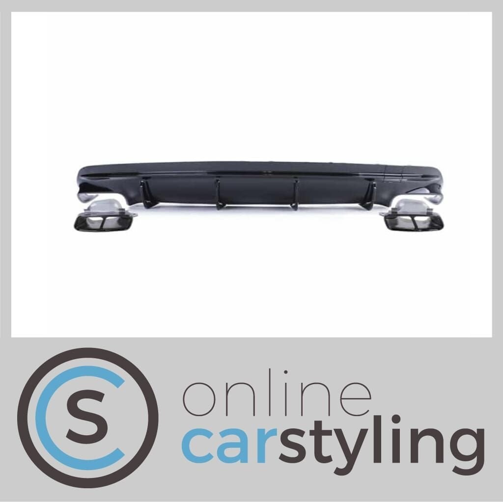 Achterbumper Diffuser Mercedes CLA C117 AMG Line Glossy Blac, Ophalen of Verzenden, -, -, -