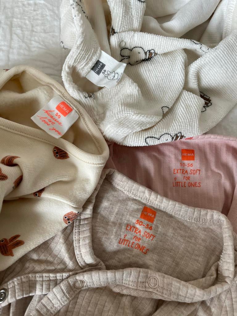 Hema rompers en boxpakjes maat 50-56, Ophalen of Verzenden, Zo goed als nieuw, Jongetje of Meisje