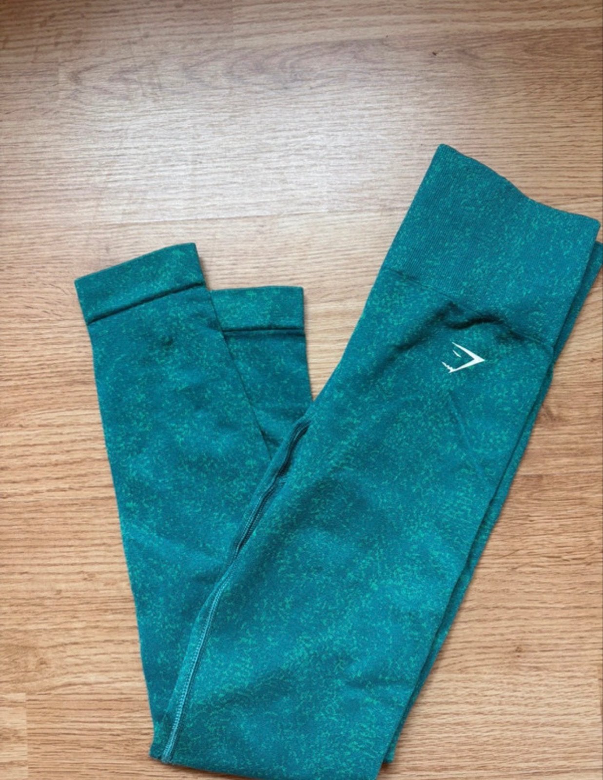Gymshark Adapt Camo Seamless Legging - Teal, Ophalen of Verzenden, Maat 36 (S), Groen, Fitness of Aerobics