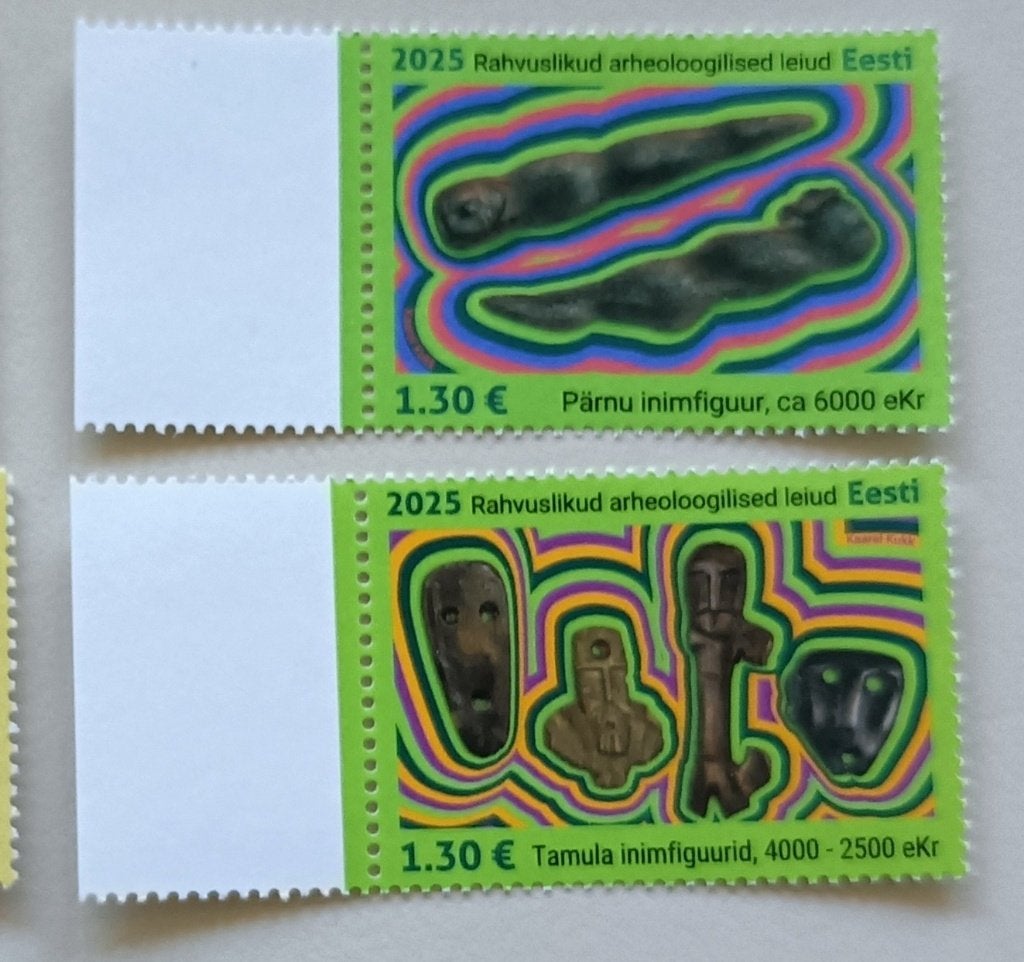 Estland-Estonia 2025 PF set 2 Nat Archaeological Discoveries, Ophalen of Verzenden, Overige landen, Postfris