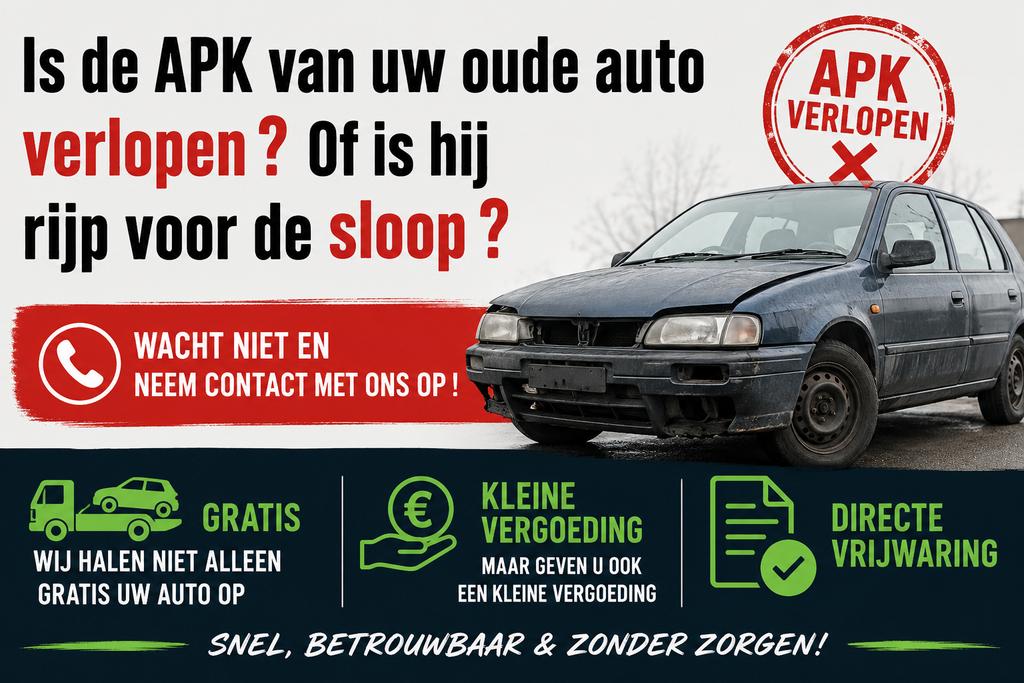 WIJ KOPEN UW OVERBODIGE AUTO !, Ophalen of Verzenden, Nieuw