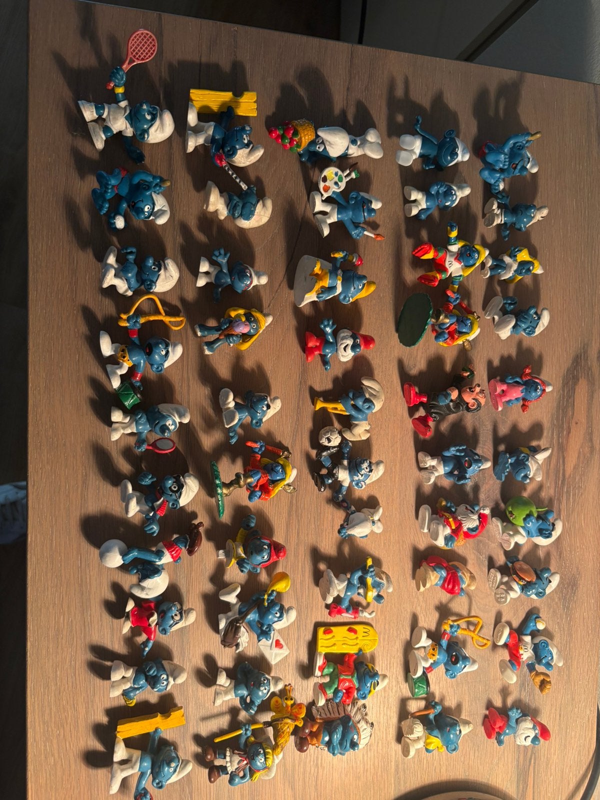 Oude smurven 2 smurfen peyo schleich, Ophalen of Verzenden, Gebruikt, Verschillende Smurfen