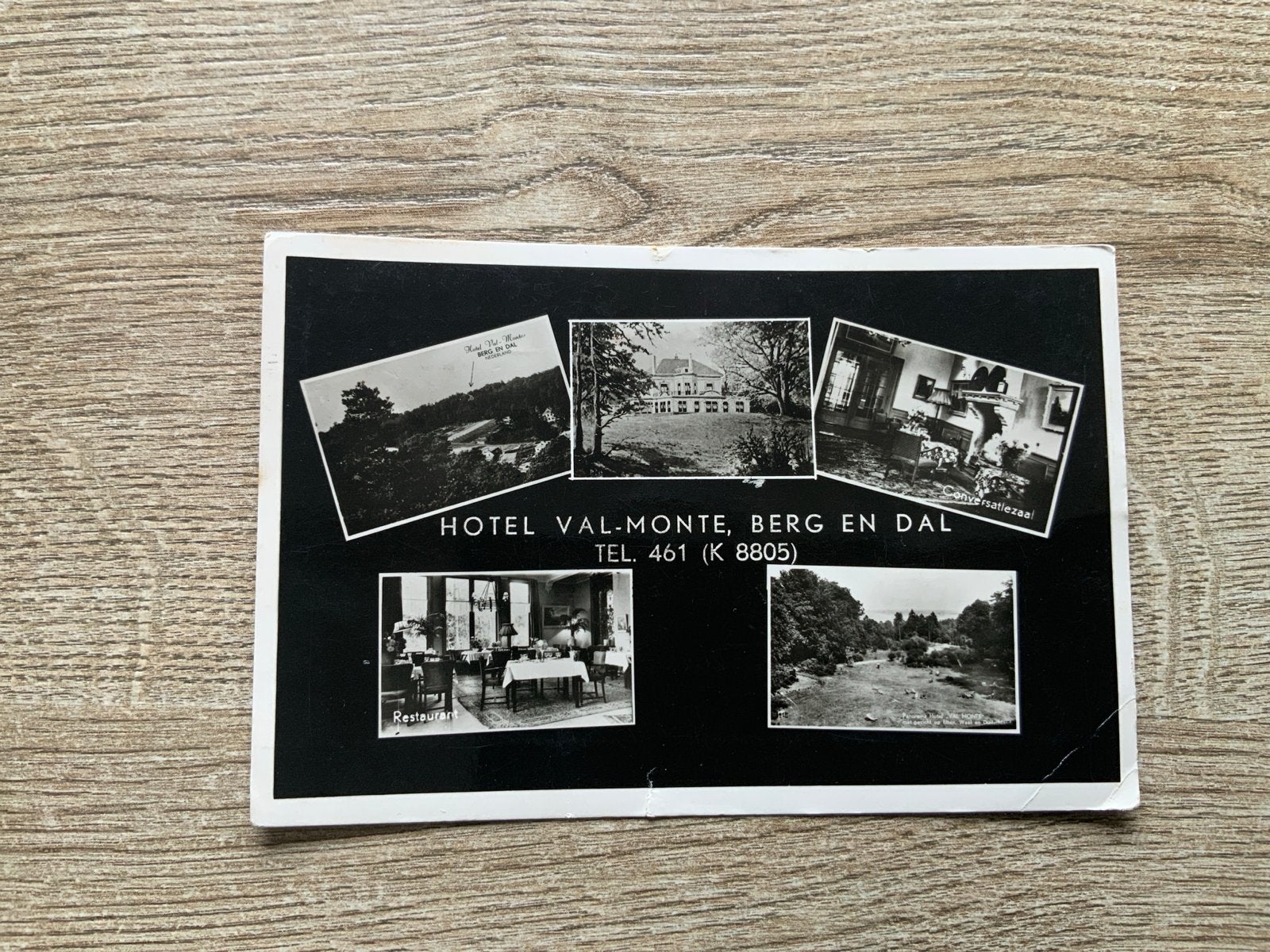 Hotel Val-Monte, Berg en Dal (1953), Ophalen of Verzenden, 1940 tot 1960, Gelopen, Gelderland