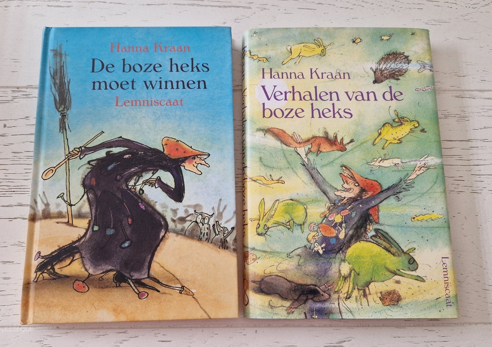Hanna Kraan: De boze heks moet winnen & Verhalen boze heks, Ophalen of Verzenden, Zo goed als nieuw, Fictie algemeen
