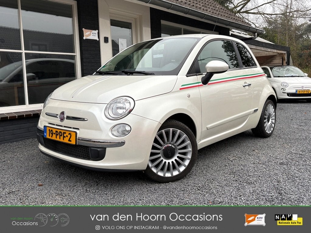 Fiat 500 1.2 AUTOMAAT | CLIMA | LEDER | PARK.SENS | NAP | 12, Auto's, Fiat, Euro 5, Gebruikt, 1242 cc, 4 cilinders