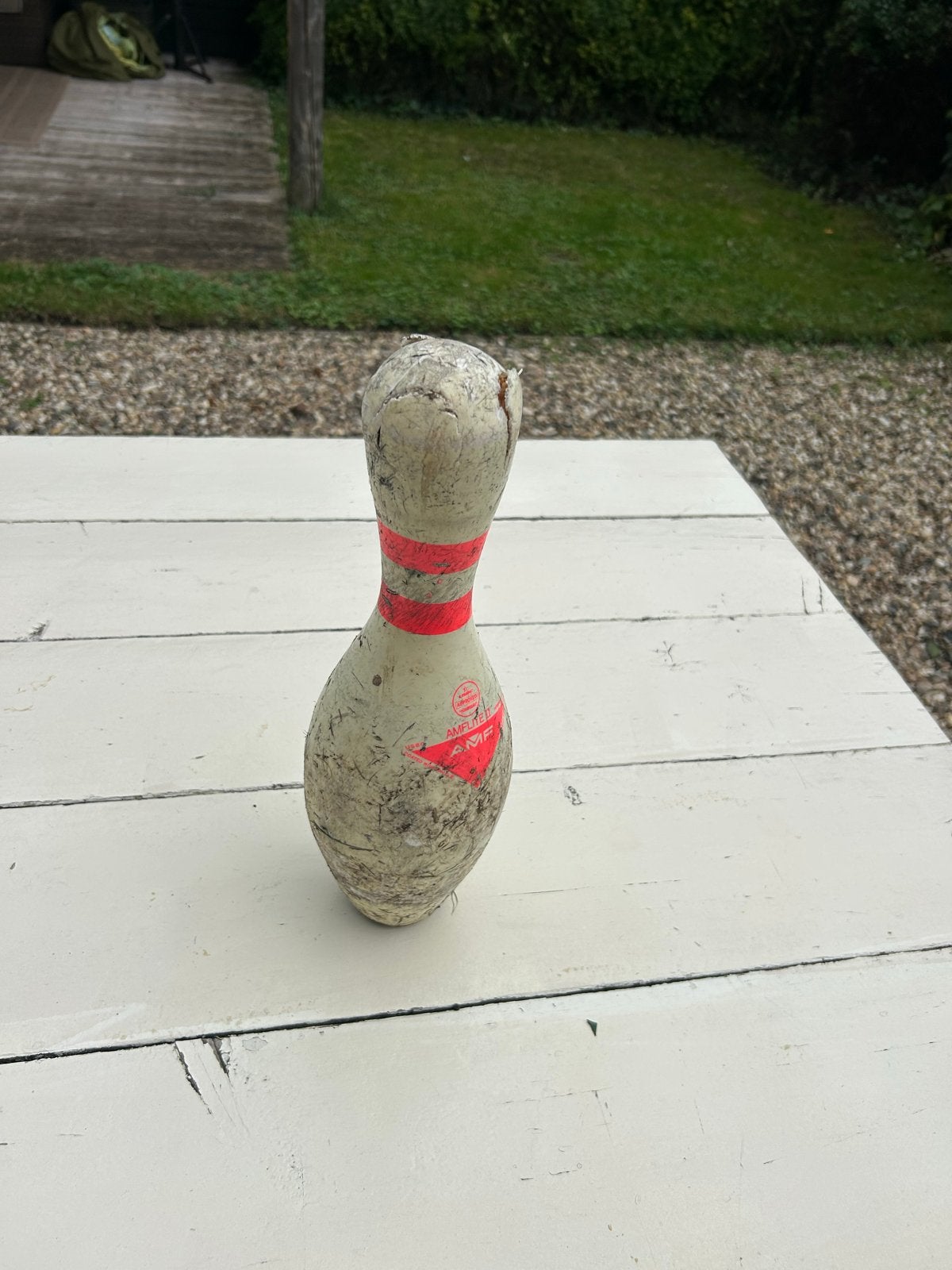 Oude Bowling Kegel - Decoratie of Verzamelobject, Ophalen of Verzenden, Gebruikt, Overige typen