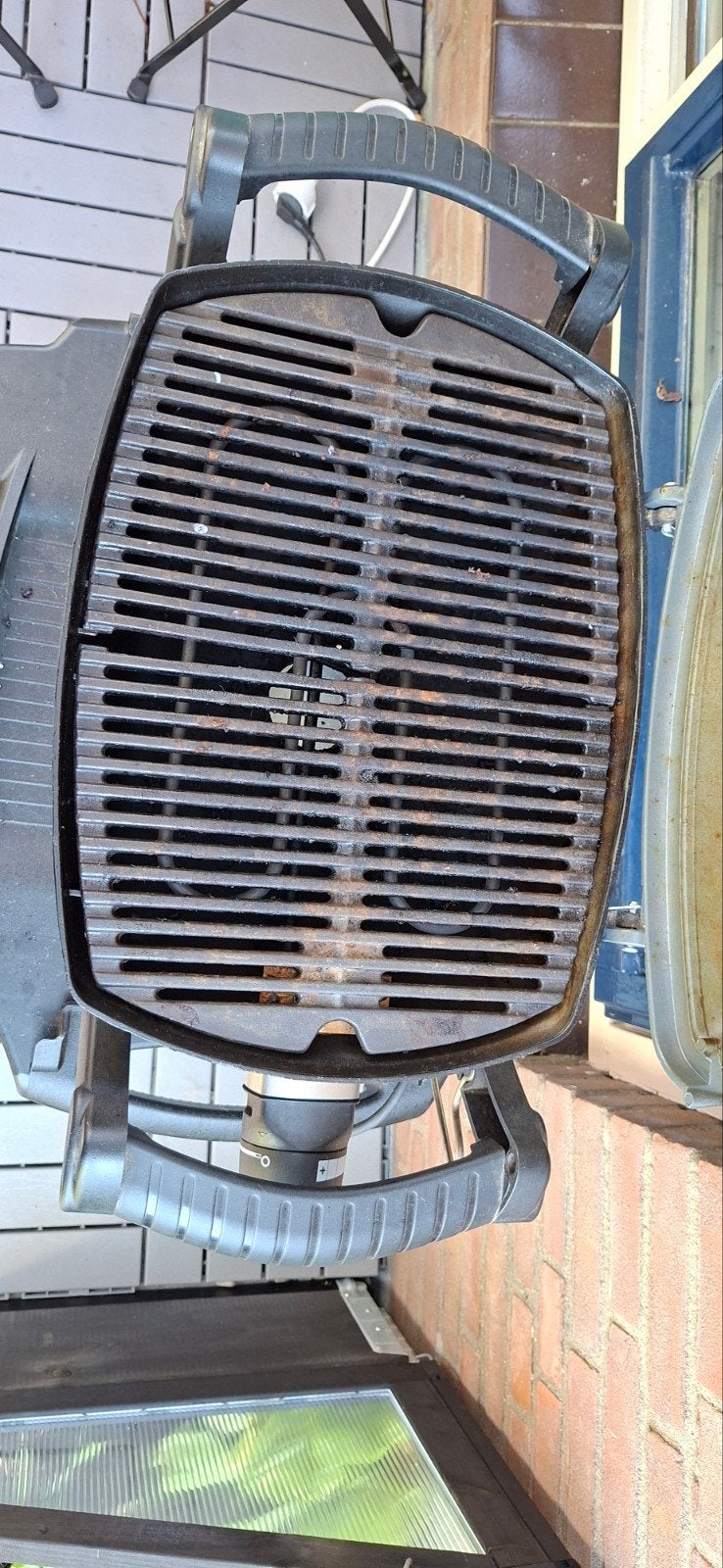 Weber Q1400 elektrische barbecue met onderstel, Tuin en Terras, Elektrische barbecues, Ophalen, Gebruikt, Weber