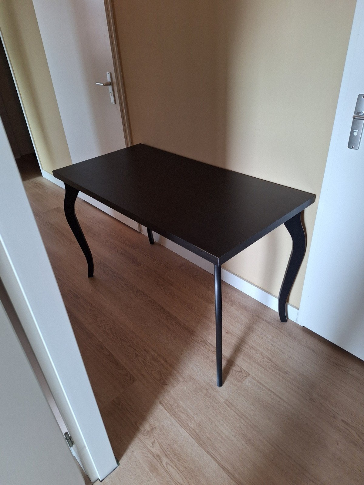 Linnmon bureau Ikea 120 x 60 cm, Ophalen, Zwart, Gebruikt, 120 cm