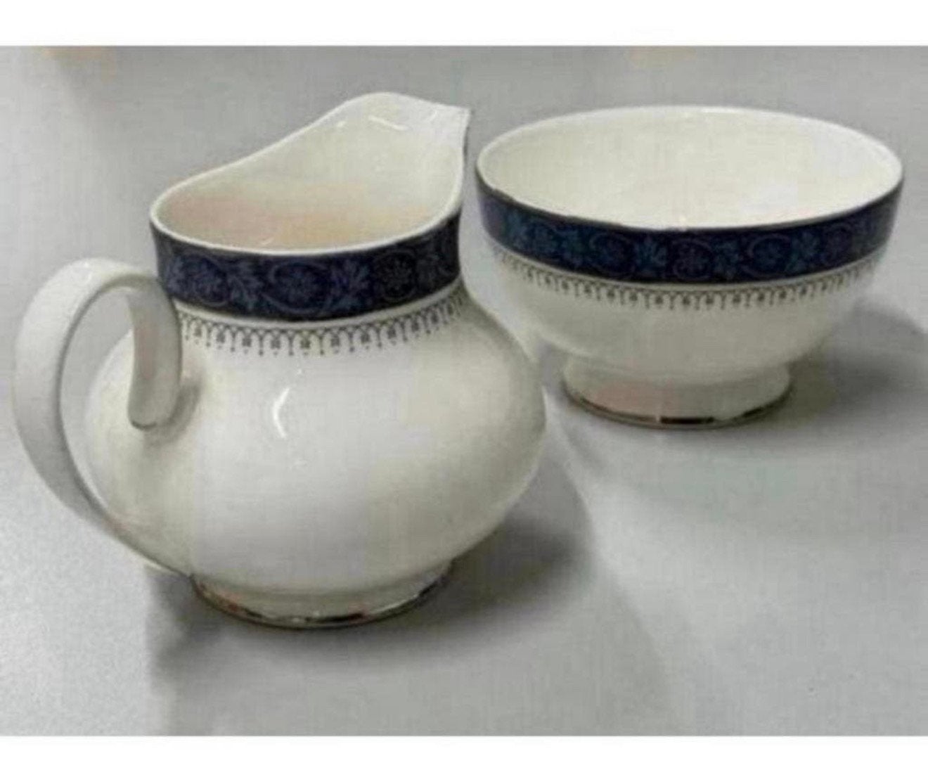 Royal Doulton SHERBROOKE melkkan en suiker kom schaal Antiek, Ophalen of Verzenden