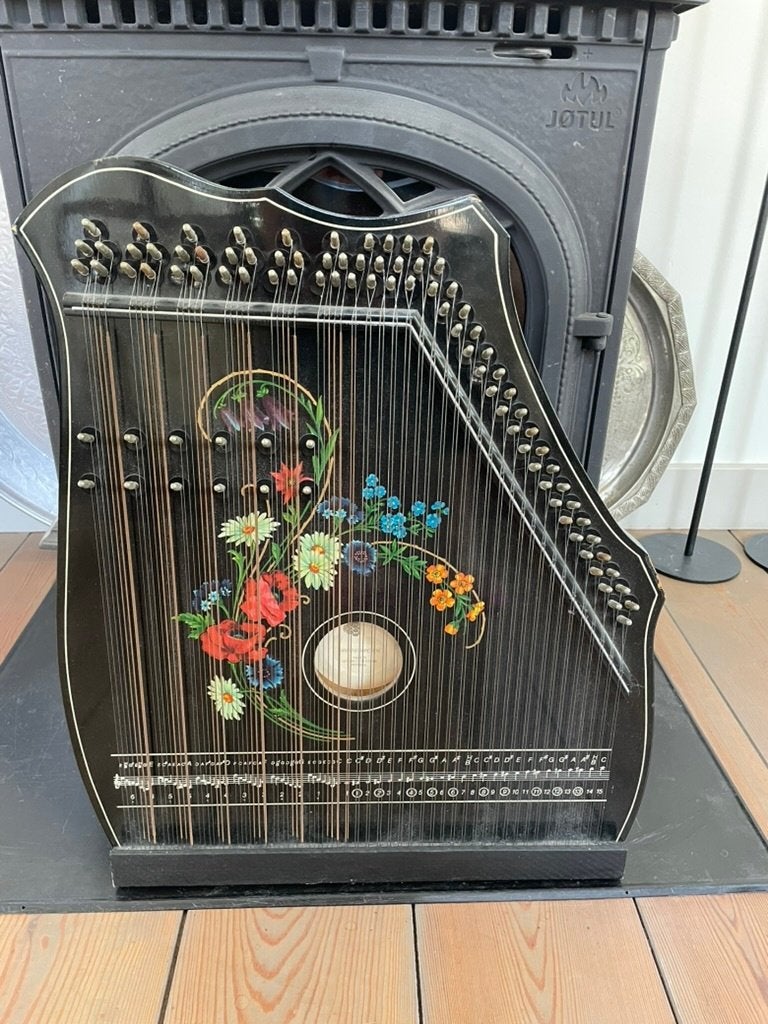 Prachtige, gave, citer / harp /mandoline, Ophalen, Gebruikt