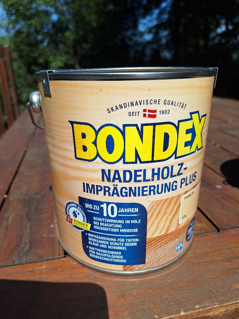 beits impregneer 2,5 literblik transparant, Ophalen, Overige kleuren, Nieuw, Beits