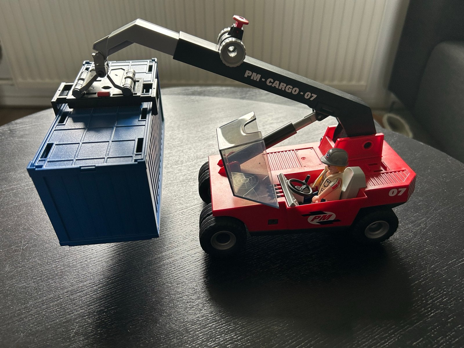 Playmobil Cargo Truck met Container en Figuur, Ophalen, Complete set, Voertuig, Zo goed als nieuw