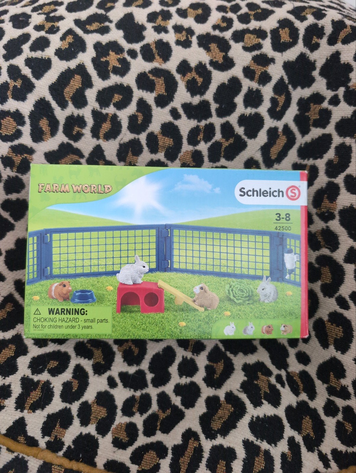 Schleich Farm World Konijnenhok met Konijnen en Cavia's, Ophalen of Verzenden, Nieuw, Jongen of Meisje