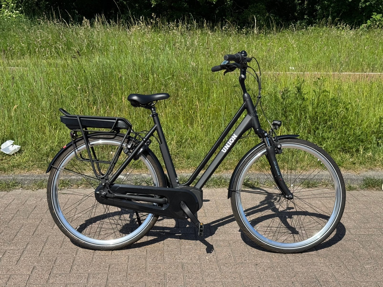 Union E-Fast Bosch Middenmotor Elektrische Fiets, Ophalen, Zo goed als nieuw