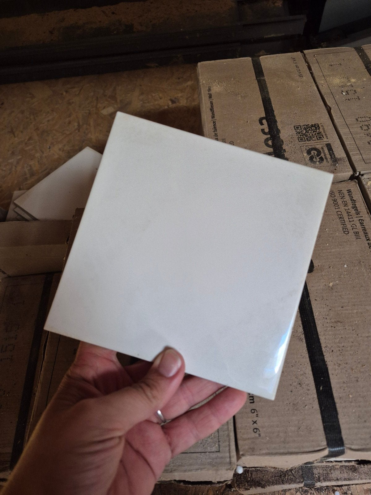 Mosa wandtegels wit 15x15 cm - Nieuw in doos, Ophalen, Nieuw, Minder dan 20 cm, Minder dan 20 cm
