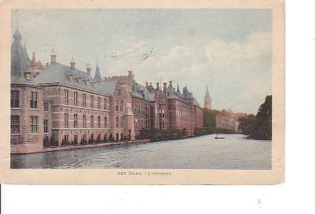Ansichtkaart 	Den Haag	Vijverberg, Verzenden, Voor 1920, Gelopen, Zuid-Holland