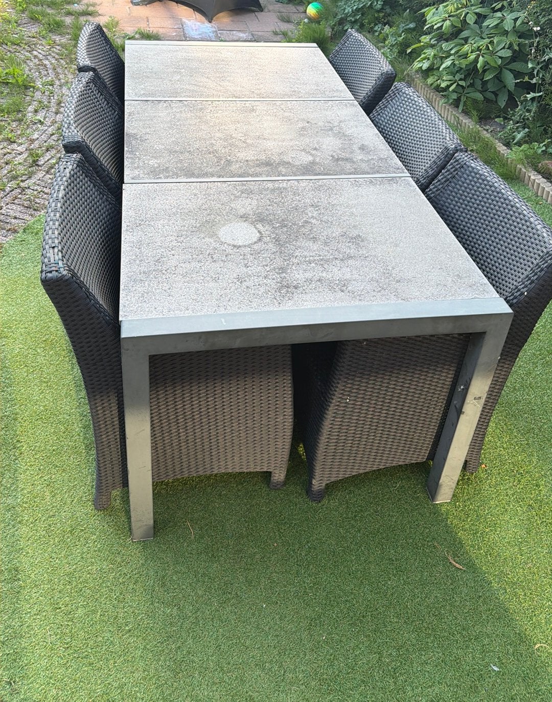 Tuintafel set, Ophalen of Verzenden, Zo goed als nieuw, Rechthoekig