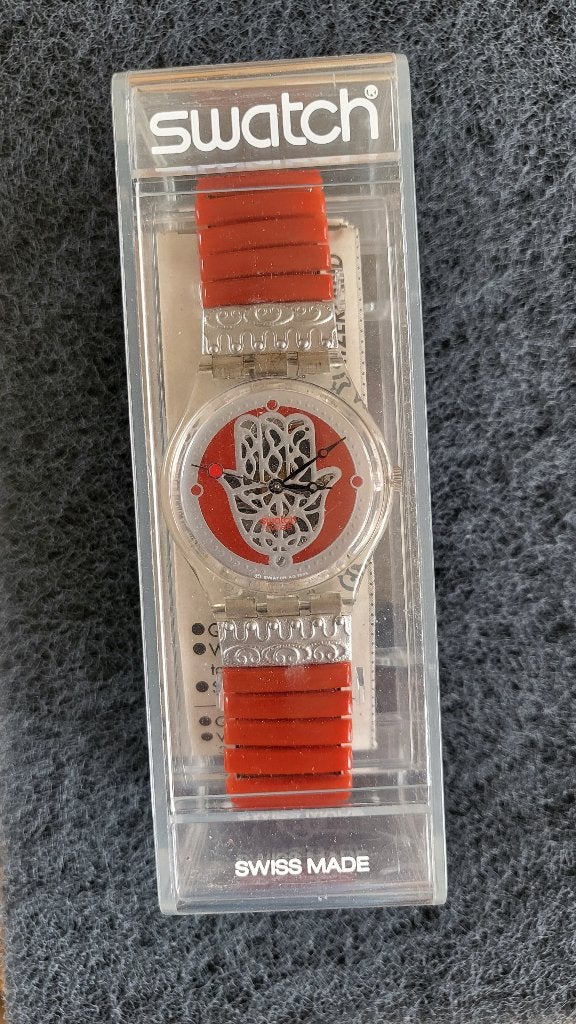 Swatch Gent Flex 'Wise Hand' (GK213) uit 1996, Staal, Kunststof, Polshorloge, Swatch