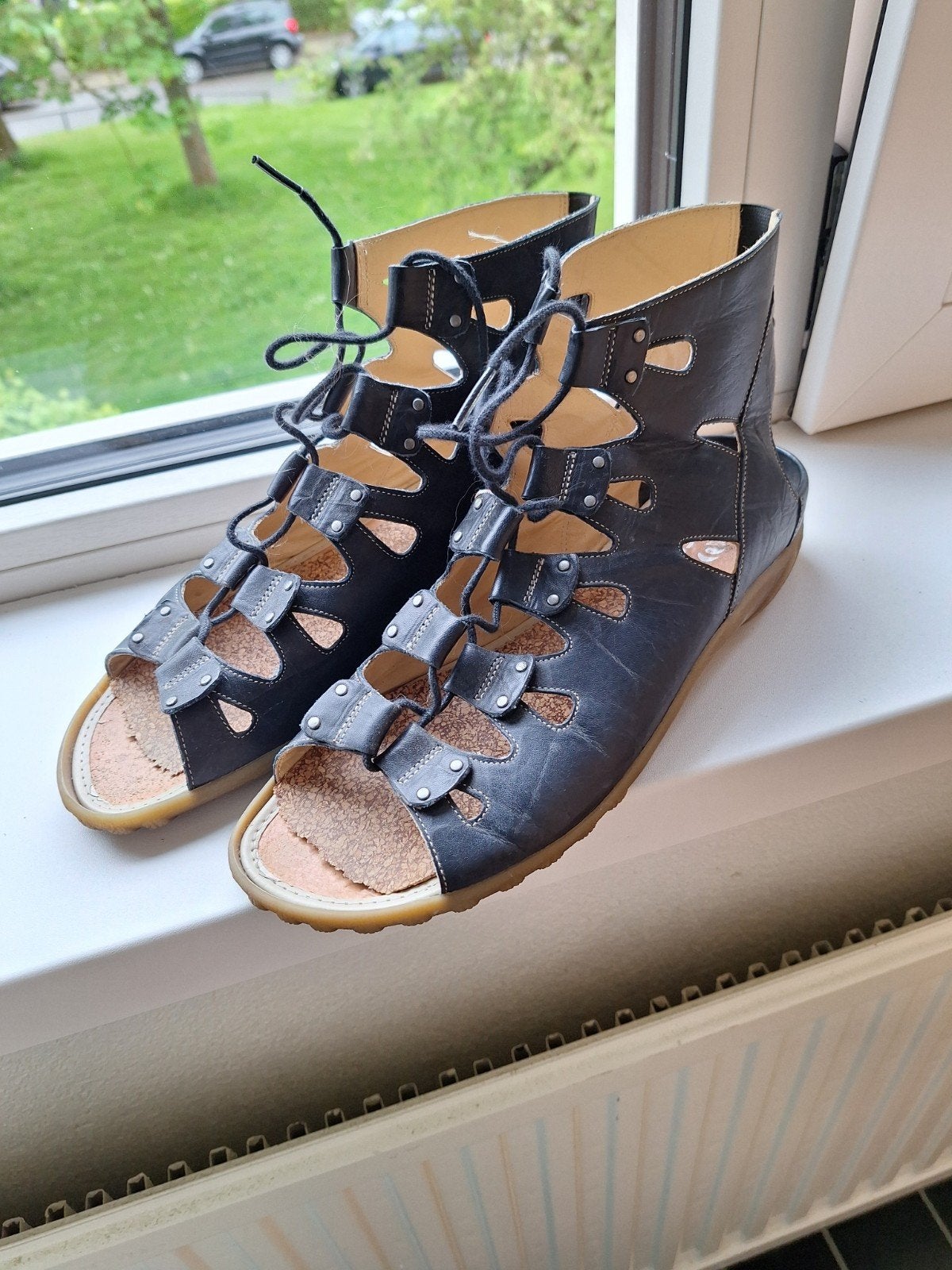 Sandaal Durea maat 41 smalle leest (E), Kleding | Dames, Schoenen, Durea, Blauw, Zo goed als nieuw, Sandalen of Muiltjes