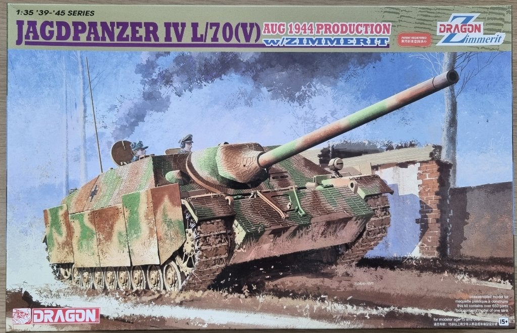 Dragon 1:35 #6589 WWII German Jagdpanzer IV L/70(V) Zimmerit, Overige merken, Tank, 1:32 tot 1:50, Nieuw