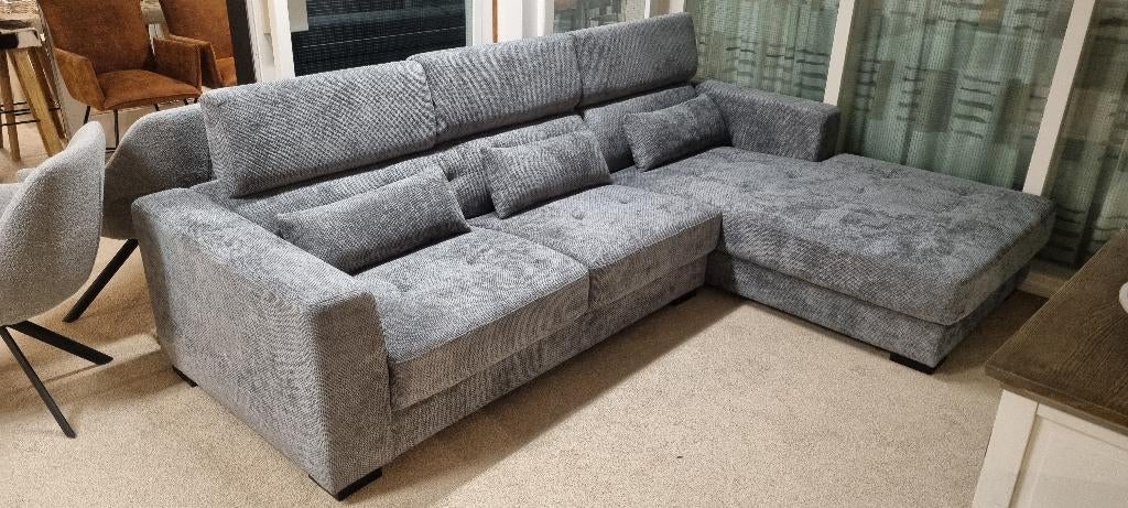 Hemelvaartsdag open– FURNEXX bank nu €899, Ophalen, Nieuw, Grijs, Vijf, Zes of meer stoelen