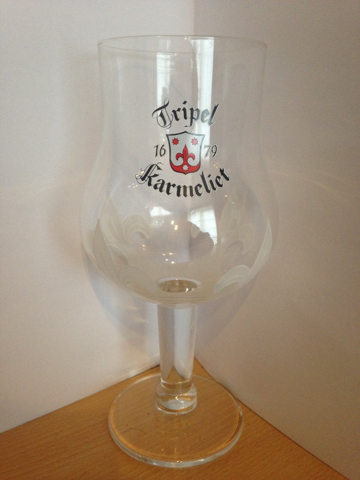 Tripel Karmeliet bierglas 30cl, Ophalen of Verzenden, Zo goed als nieuw, Glas of Glazen, Overige merken