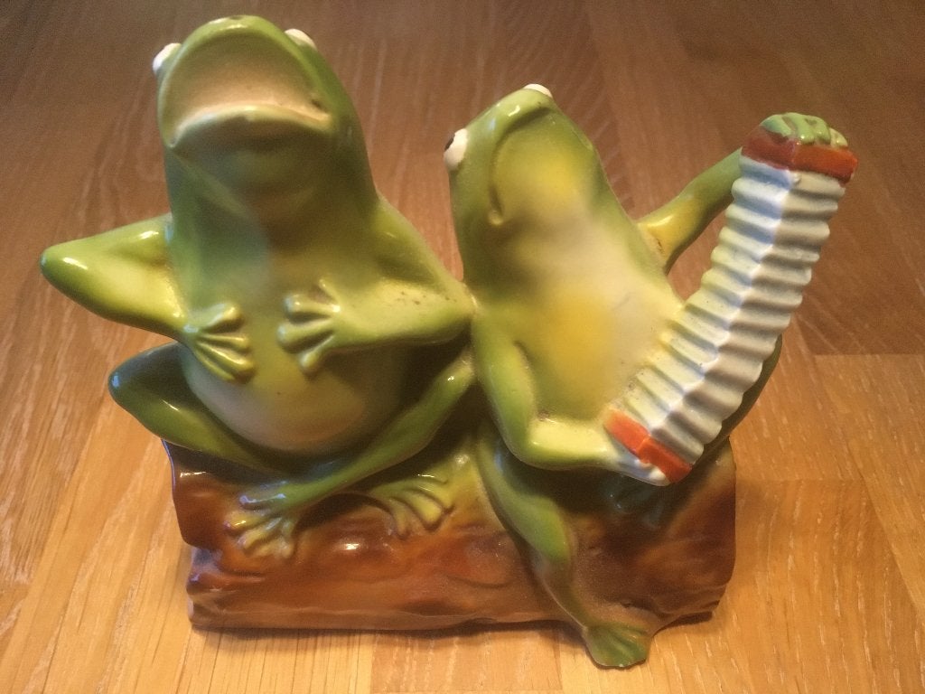 Rookverdrijver keramiek kikkers maken muziek, Ophalen of Verzenden