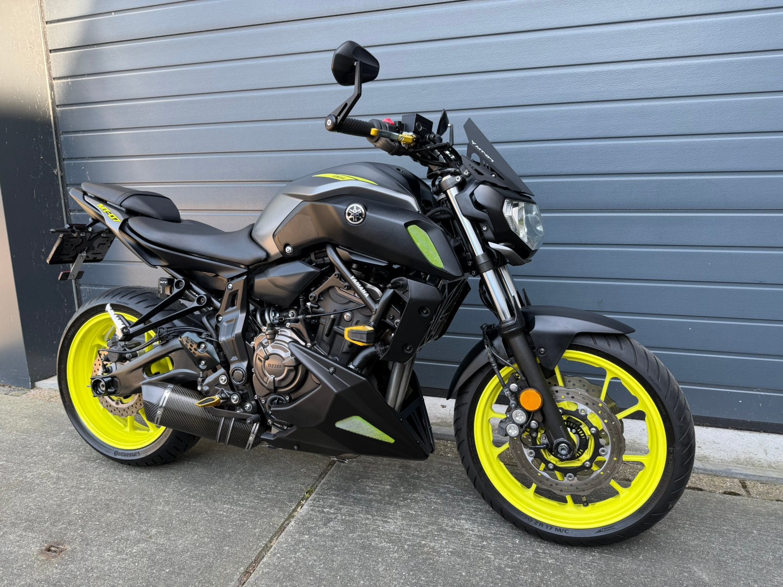 Yamaha MT07 MT-07: Uniek, 2e eig, 2018, led, sportuitlaat, Motoren, 2 cilinders, Occasion, Bedrijf, Sportuitlaat