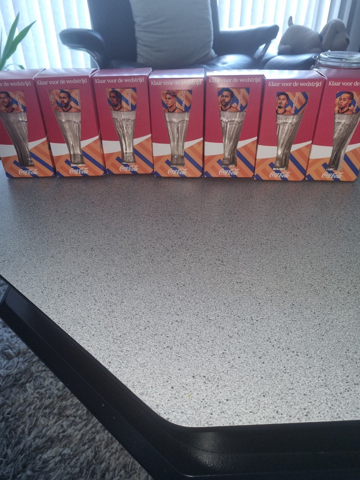 7 Coca cola glazen Nederlands elftal, Verzamelen, Ophalen of Verzenden, Nieuw, Frisdrankglas