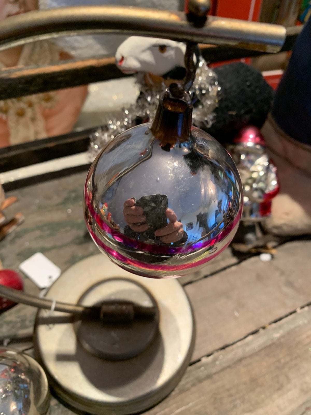 Kerst ajeko glazen oogje, T, Ophalen of Verzenden, Zo goed als nieuw, N