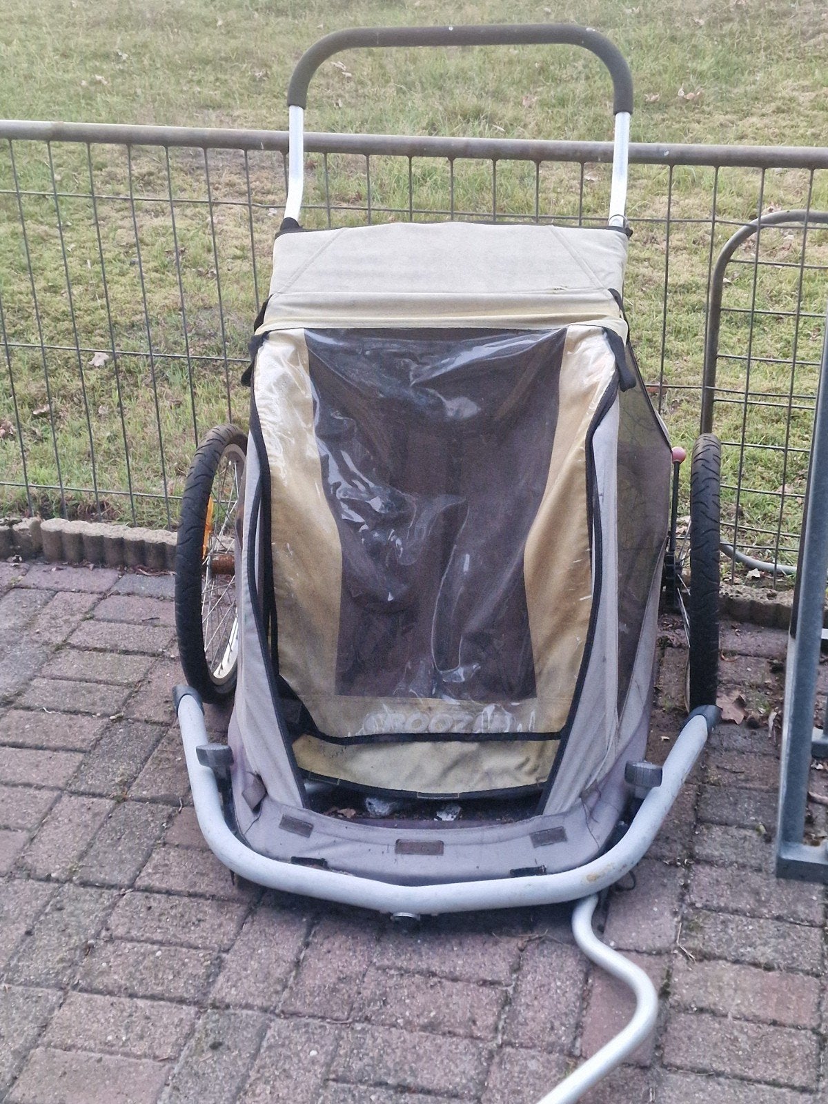 Hondenkar Croozer 535 en Yepp kinderzitje compleet, Ophalen of Verzenden, Gebruikt, Hondenkar, Croozer, Yepp