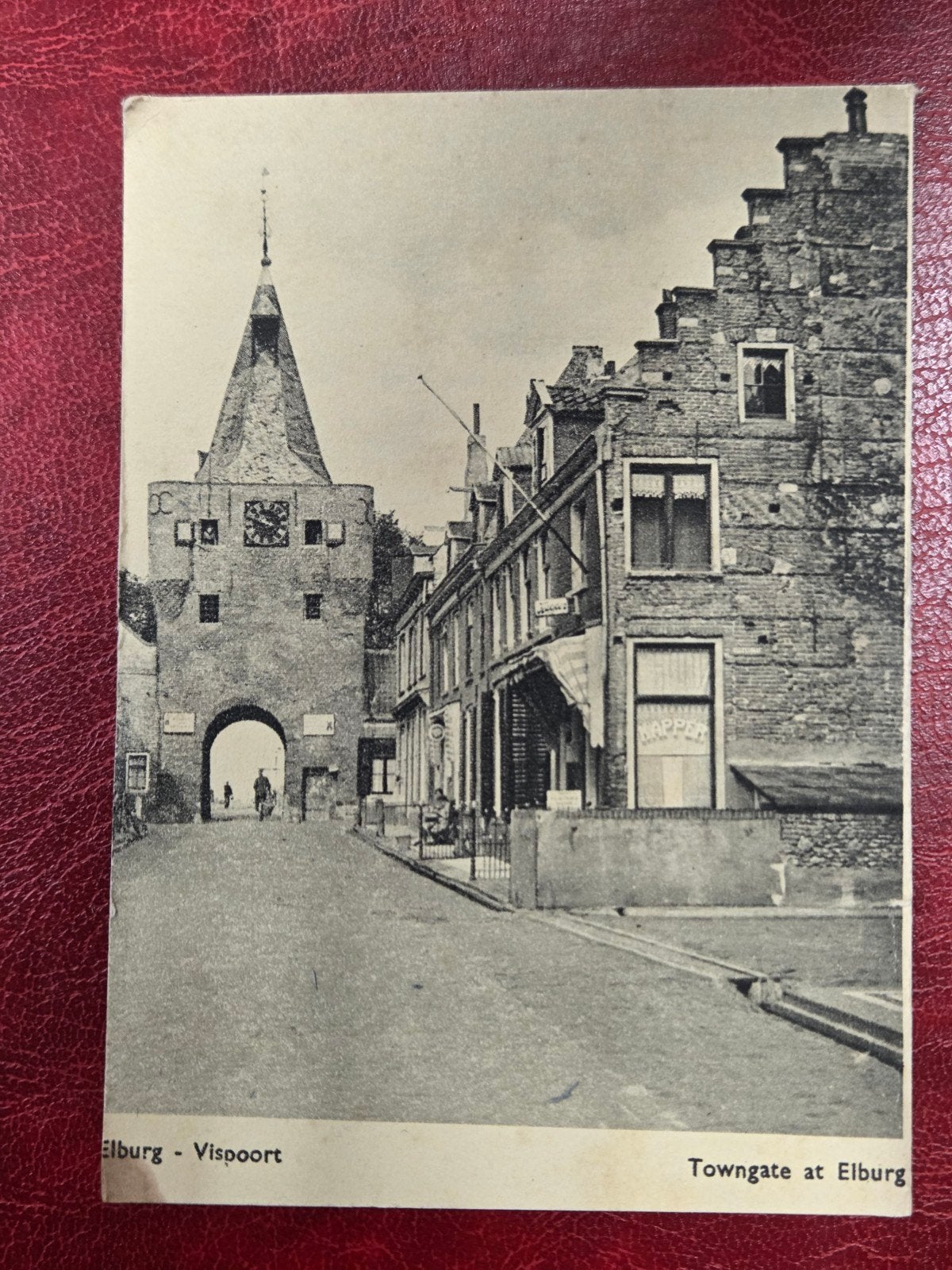 Elburg Vispoort, Verzamelen, Ansichtkaarten | Nederland, Ophalen of Verzenden, 1940 tot 1960, Gelderland