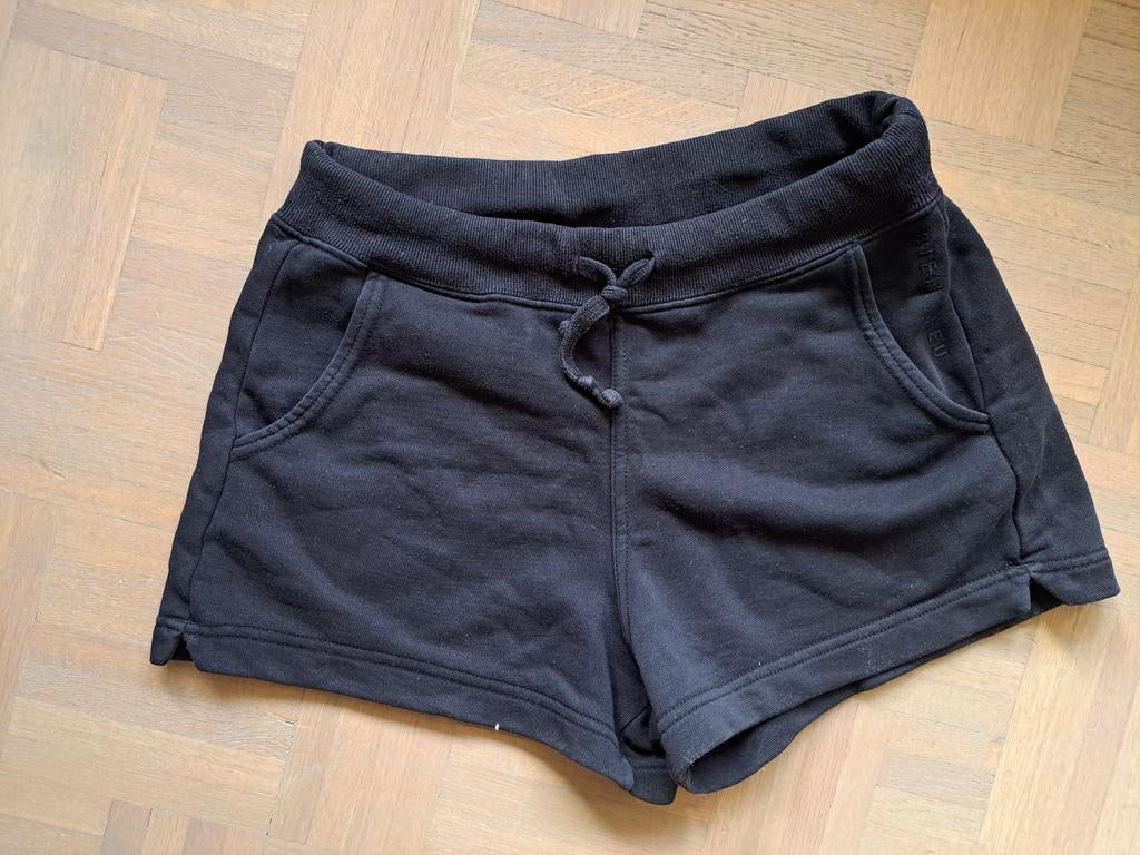 Mooie zwarte korte broek BIEN BLEU MT M, Maat 38/40 (M), Kort, Zwart, Ophalen of Verzenden