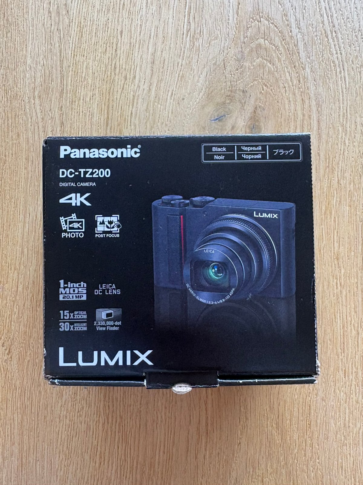 Panasonic Lumix TZ200 *met defect*, Accu, Ophalen of Verzenden, Zo goed als nieuw, Compactcamera